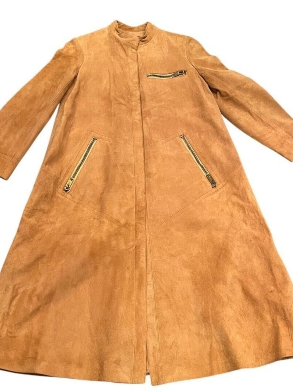 Bonnie Cashin for Sills Tan Suede Long Coat